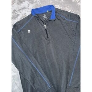 tasc Bamboo Performance 1/4 Zip Pullover Men's Large Navy Blue Lightweight